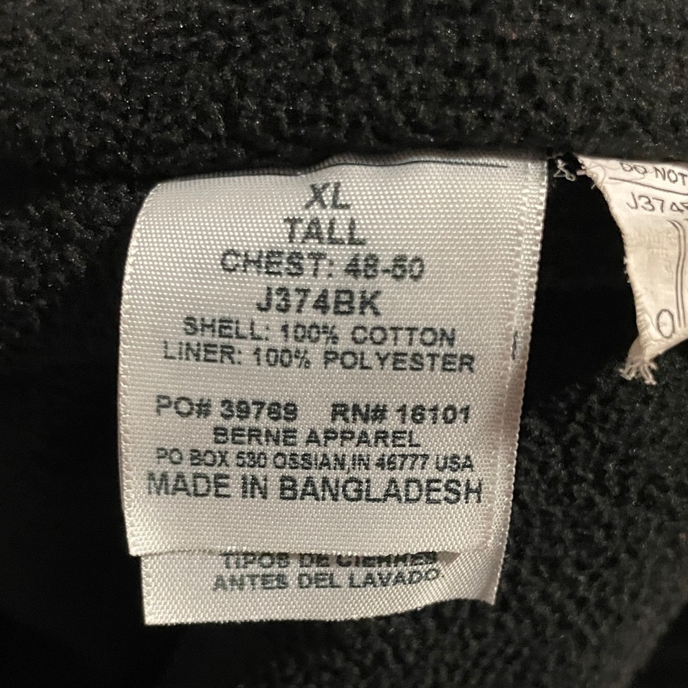 Berne Men's canvas Black work Jacket - Picture 4 of 4